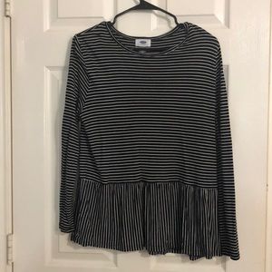 Old Navy Striped Peplum Too